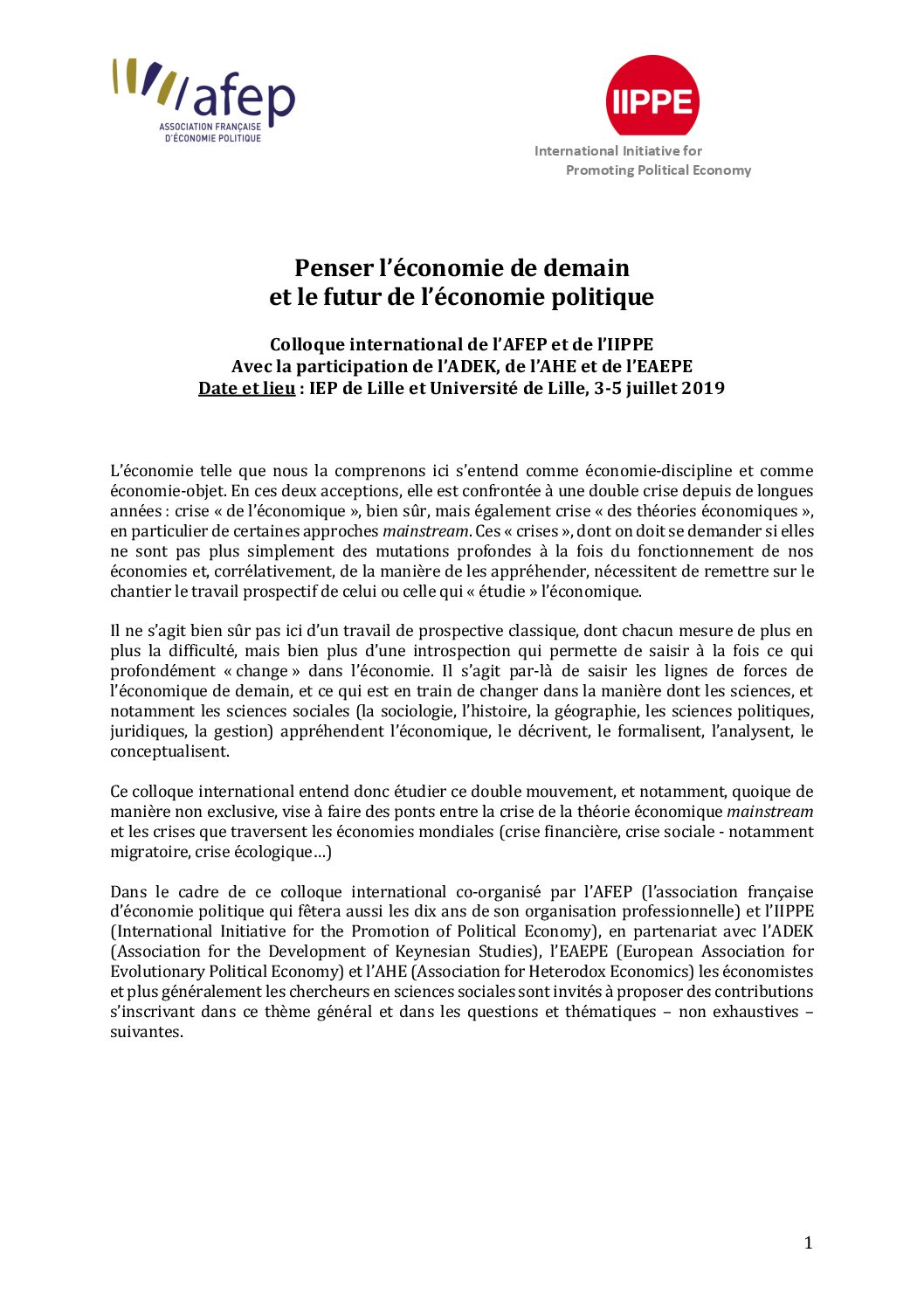 AFEP : ACTIVITES ILE DE FRANCE
